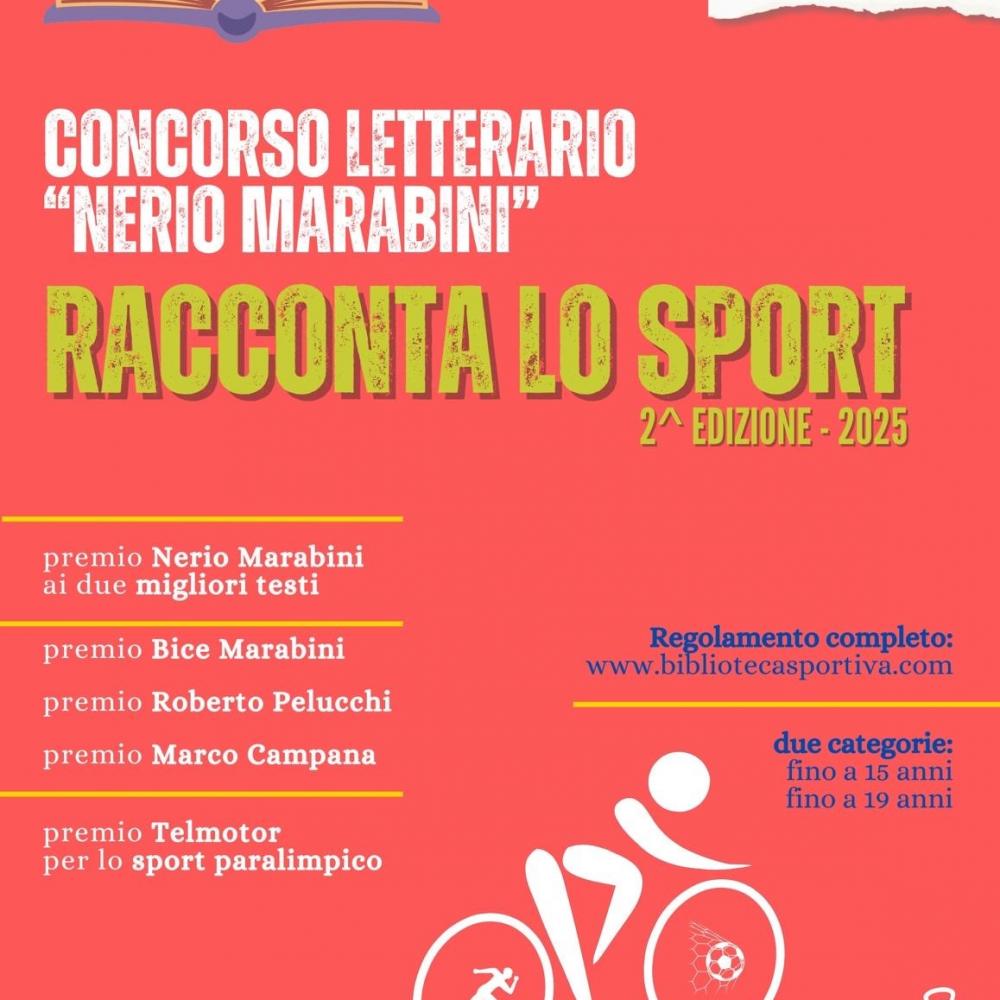 Seconda edizione del premio intitolato a Nerio Marabini, organizzato dalla Biblioteca dello Sport